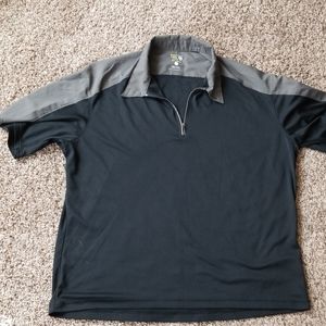 Mountain Hardwear Black and Gray Polo